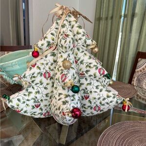 Pillow stuffed festival Holiday Decor with Ornaments